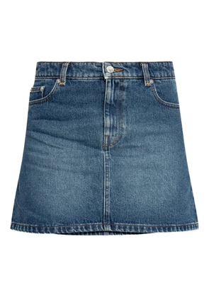 A.P.C. Moss mini skirt - Blue