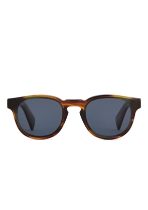 Tod's logo round-frame sunglasses - Brown