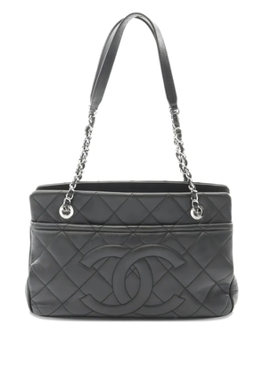 CHANEL Pre-Owned 2012-2013 diamond-quilting shoulder bag - Black