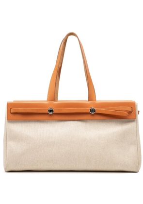 Hermès Pre-Owned 2002 Toile Herbag Cabas MM tote bag - Brown