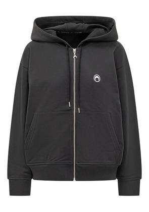 Marine Serre moon hoodie - Black