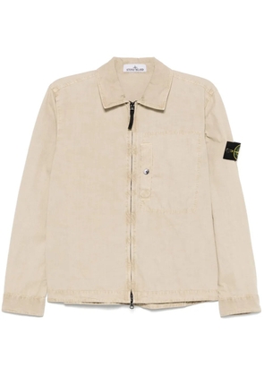 Stone Island Compass-badge overshirt - Neutrals