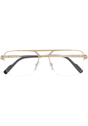 Cazal pilot-frame eyeglasses - Gold