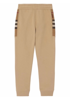 Burberry check-pattern track pants - Neutrals