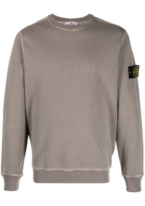 Stone Island Compass-badge cotton sweatshirt - Grey