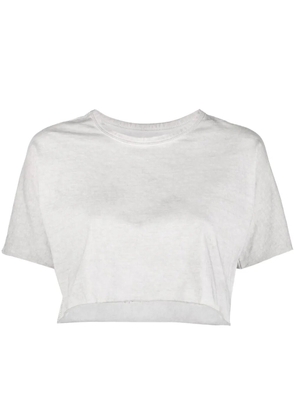 Isaac Sellam Experience cropped short-sleeved T-shirt - Grey