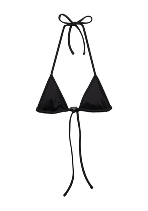 Prada triangle-cup halterneck bikini top - Black