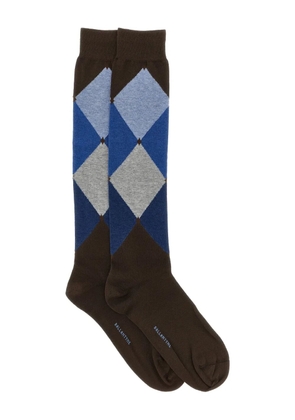 Ballantyne diamond-pattern socks - Brown