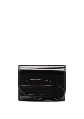 Diesel 1dr patent-leather wallet - Black