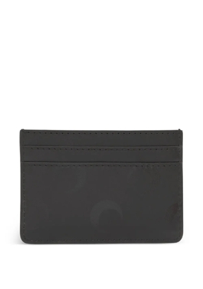 Marine Serre Moon canvas cardholder - Grey