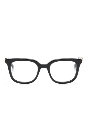 Gucci Eyewear logo-debossed square-frame glasses - Black