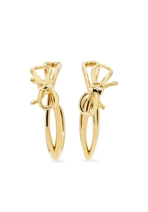 Ferragamo bow-detail hoop earrings - Gold