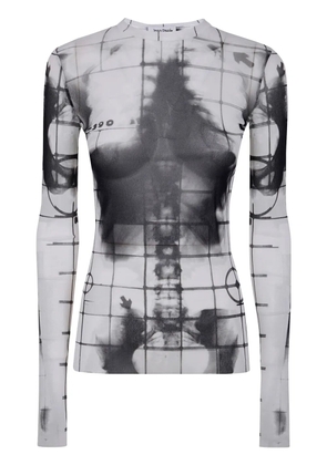 Jean Paul Gaultier trompe-l'oeil T-shirt - White