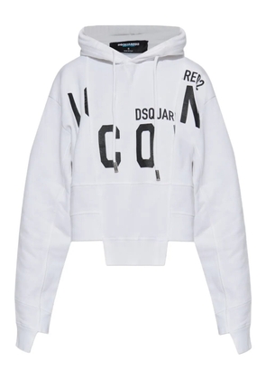DSQUARED2 x BETTTER Sliced Icon hoodie - White