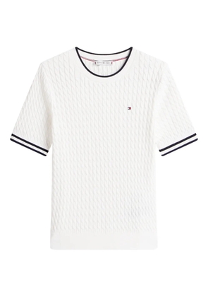 Tommy Hilfiger cable-knit top - White