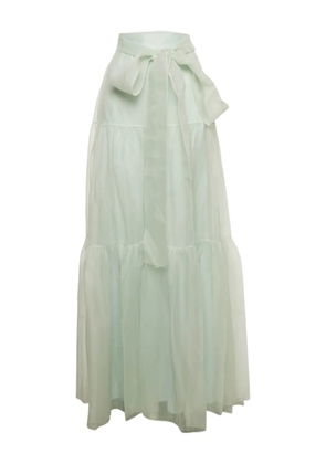 Paule Ka organza ribbon skirt - Green