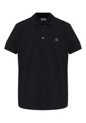 ETRO embroidered polo shirt - Black