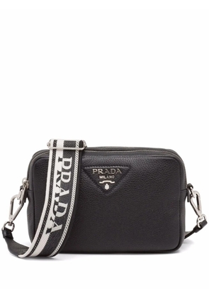 Prada Flou leather shoulder bag - Black