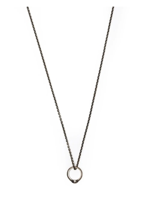 WERKSTATT:MÜNCHEN finger-ring charm necklace - Black