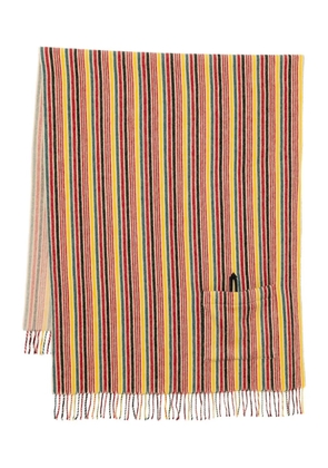 BODE striped merino scarf - Yellow