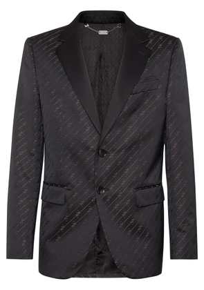 Billionaire jacquard long-sleeve blazer - Black