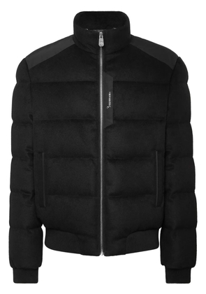 Billionaire high-neck wool padded jacket - Black