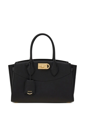 Ferragamo structured leather tote bag - Black
