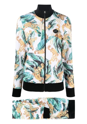 Plein Sport floral-print track pants - Green