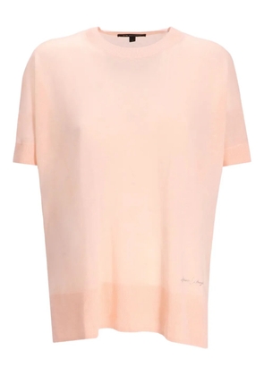 Armani Exchange tonal-stitching T-shirt - Pink