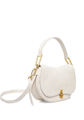 Coccinelle medium Magie metallic-handle leather tote bag - White