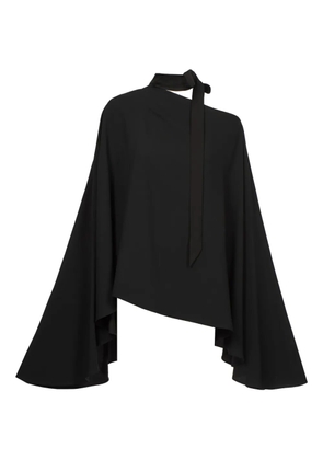 Taller Marmo Brooks one-shoulder tie blouse - Black