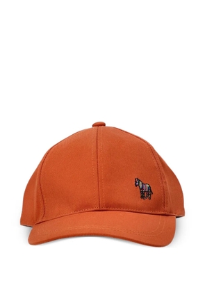 Paul Smith Zebra-embroidered baseball cap - Orange