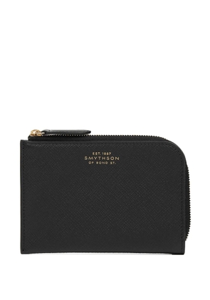 Smythson Panama zip-around wallet - Black