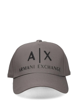 Armani Exchange logo-embroidered baseball cap - Grey