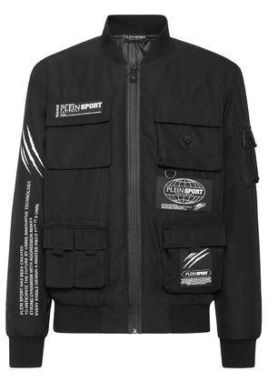 Plein Sport multi-pocket bomber jacket - Black