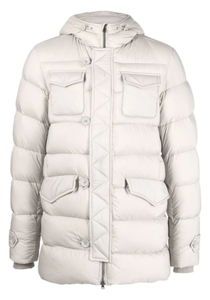 Herno multi-pocket goose down jacket - Grey