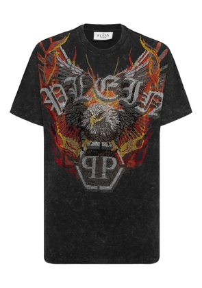 Philipp Plein graphic eagle-print T-shirt - Black