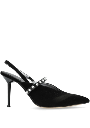 Alexander McQueen crystal-embellished slingback pumps - Black