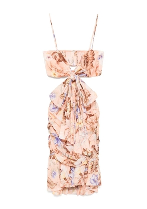 ZIMMERMANN Coco Bow Front mini dress - Pink