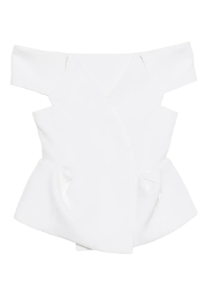 KHAITE Verone cut-out top - White