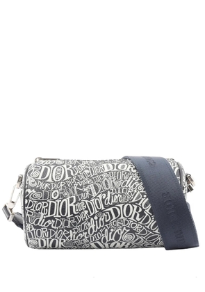 Christian Dior Pre-Owned 2010-2025 Shawn Stussy Leather Roller Messenger Bag crossbody bag - Black