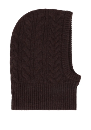 Lisa Yang braided knit balaclava - Brown