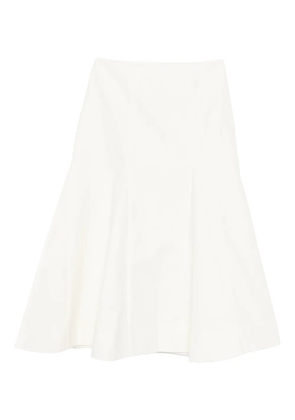 Róhe A-line midi skirt - White