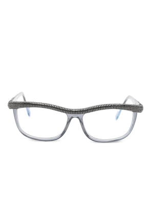 ANNA-KARIN KARLSSON Kiki String embellished glasses - Grey