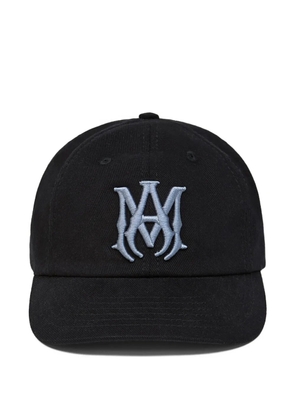 AMIRI MA embroidered denim cap - Black
