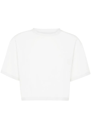 Plein Sport cropped crew-neck T-shirt - White
