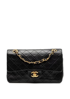 CHANEL Pre-Owned 1989-1991 Small Classic Lambskin Double Flap shoulder bag - Black