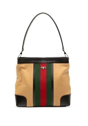 Gucci Pre-Owned 2000-2015 Canvas Web shoulder bag - Brown