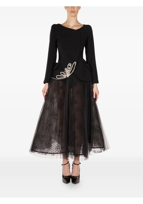 ARAFTU embellished panelled all in one - Black