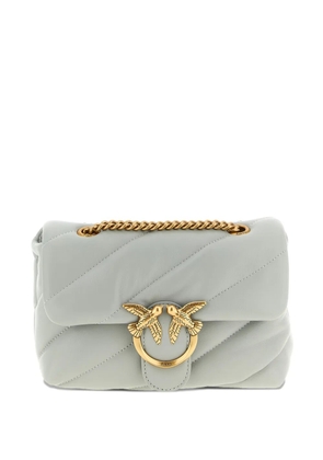 PINKO mini quilted love birds crossbody bag - Grey